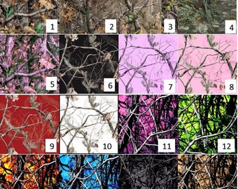 12"x12"- 12"x144" Camo Vinyl Decal Sheets Matte Finish Non Laminated