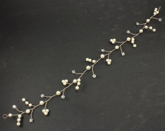 Bridal hair vine Wedding hair accessories Bridal hair piece Wedding unique hair piece Wedding hair piece Swarovski pearls crystals