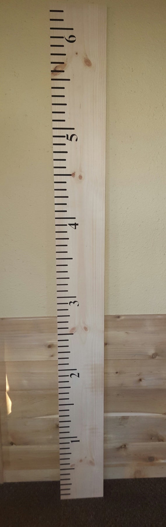 Wooden Growth Ruler Chart Kids Growth Chart