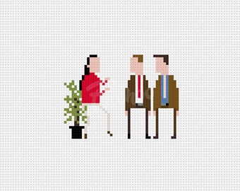 Spaghett! Tim and Eric Awesome Show - Cross Stitch Pattern (PDF) - INSTANT DOWNLOAD