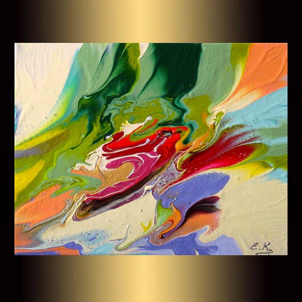 small Original Modern Abstract painting by karpikiotiArtGallery