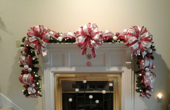 christmas fireplace mantel garland lighted by christmas fireplace mantel garland lighted by