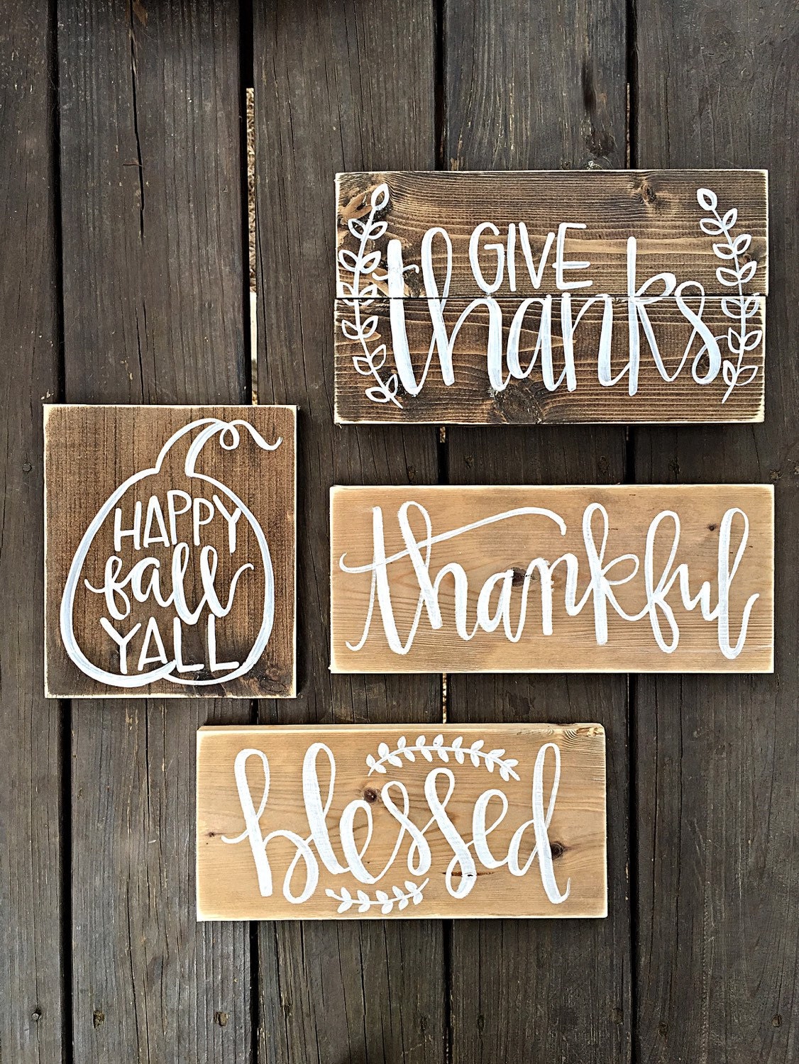 Fall Signs Gather Sign Blessed Sign Happy Fall Yall