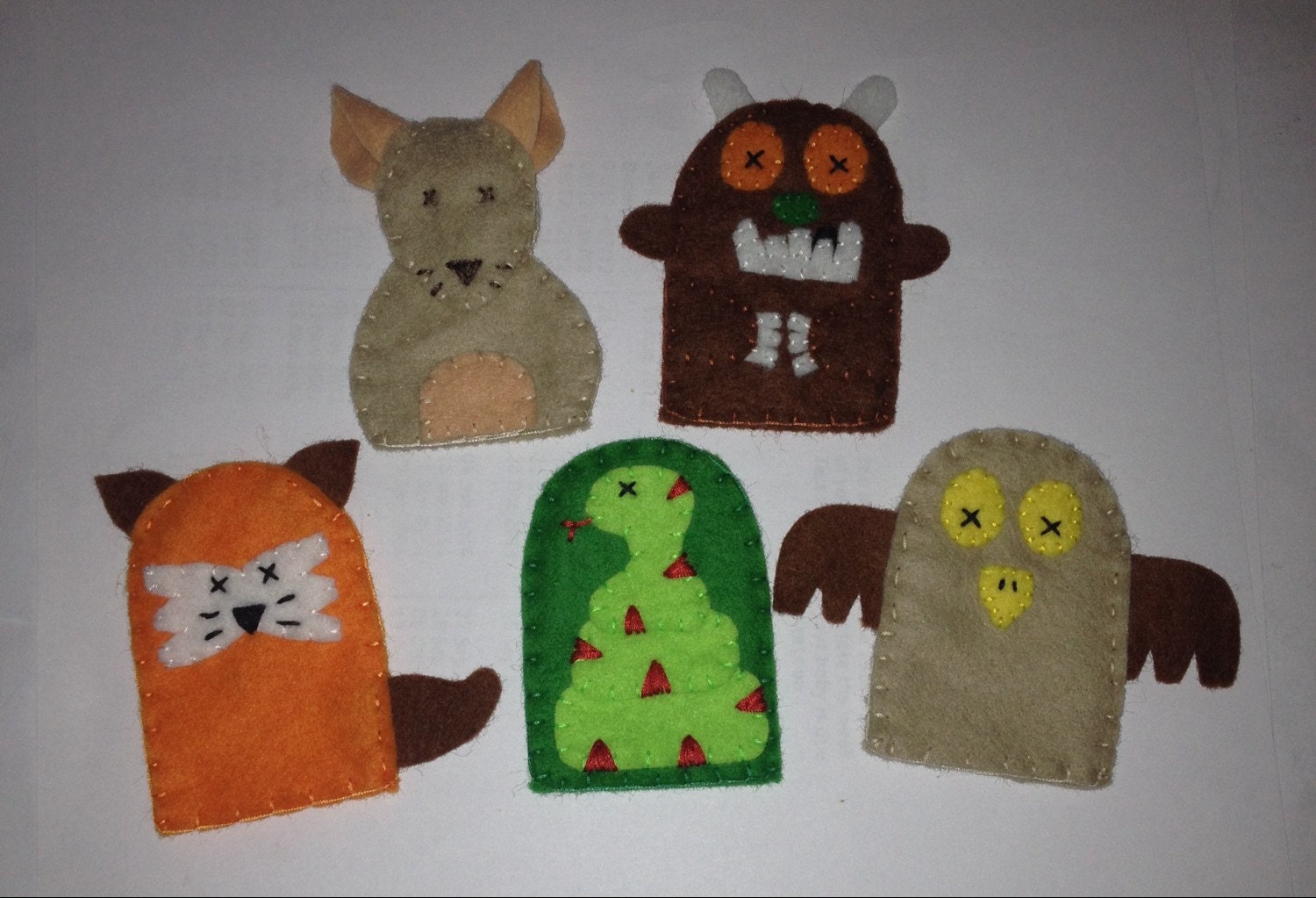 Gruffalo finger puppet set