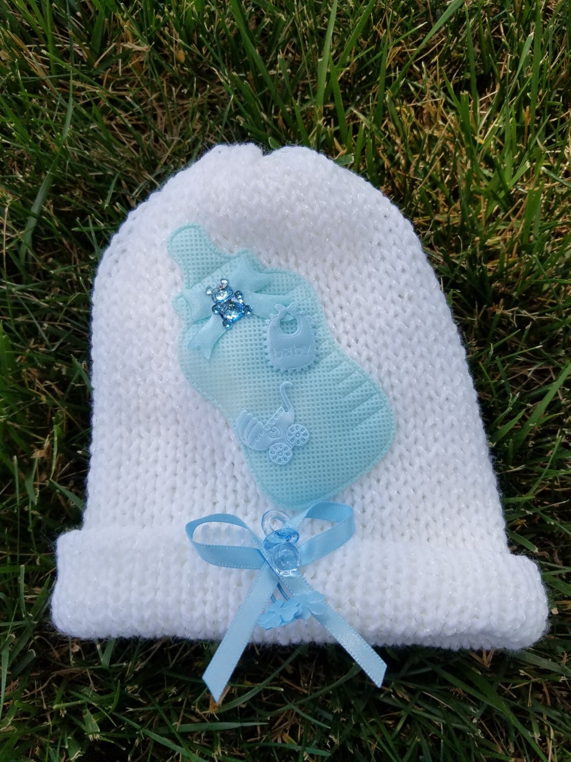 Newborn baby hat/ baby boy hat/ baby hat/ baby by ForeverChains