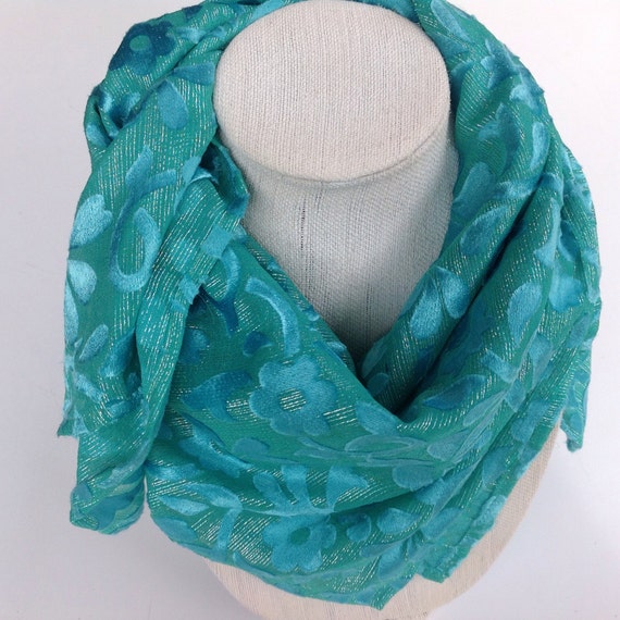 aqua blue shawl