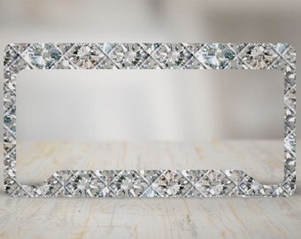 Rainbow License Plate Frame Rainbow Car Tag Frame by Airstrikeinc