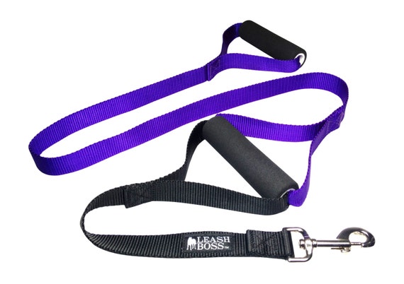 Double Handle Dog Leash with Padded Grips Leashboss by Leashboss