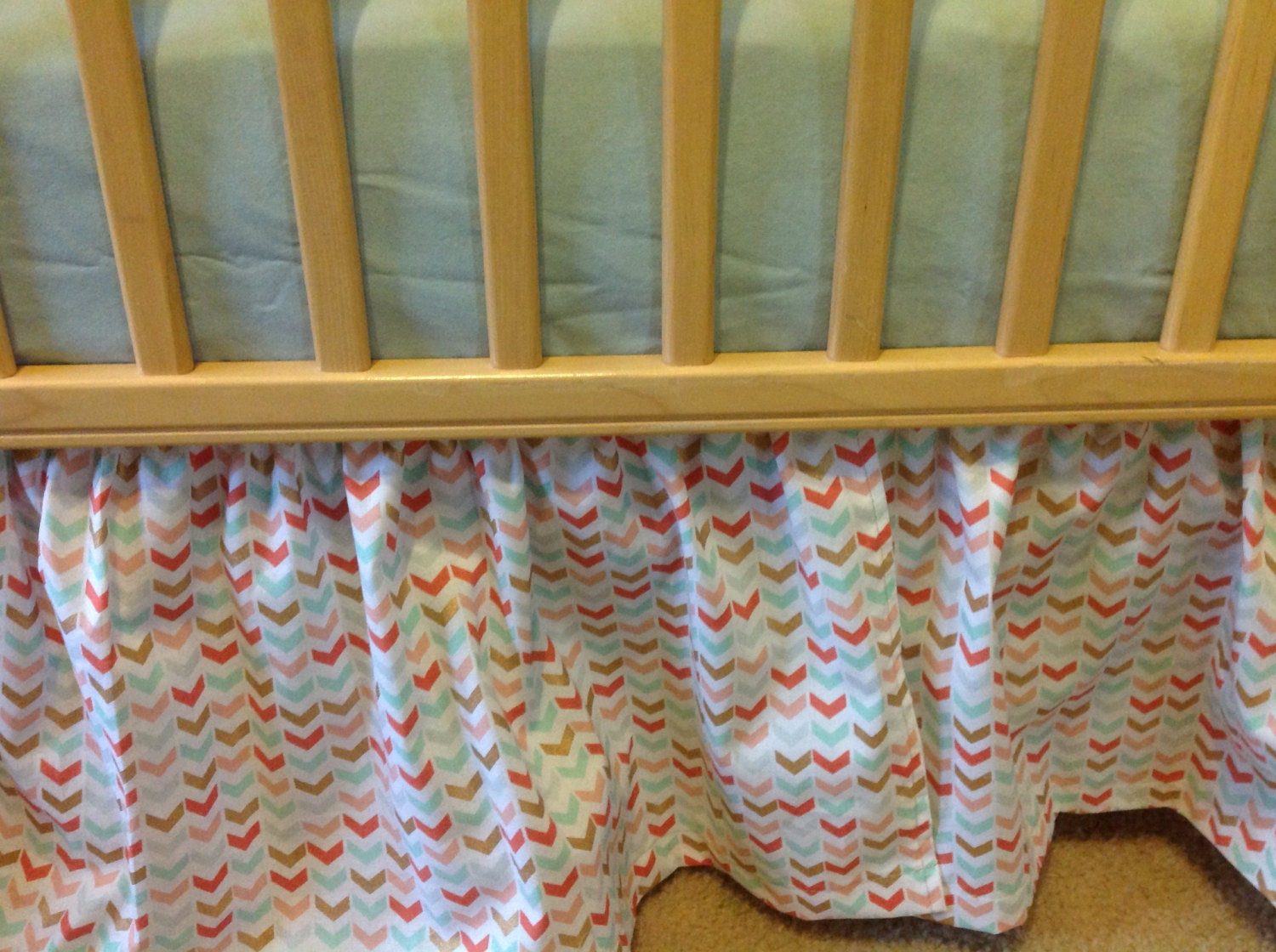 100 Sew Pleated Crib Skirt Amazon Com American Baby Company