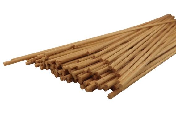 25 ct 1/8 x 12 Natural Wood Dowel Rods Thin Made