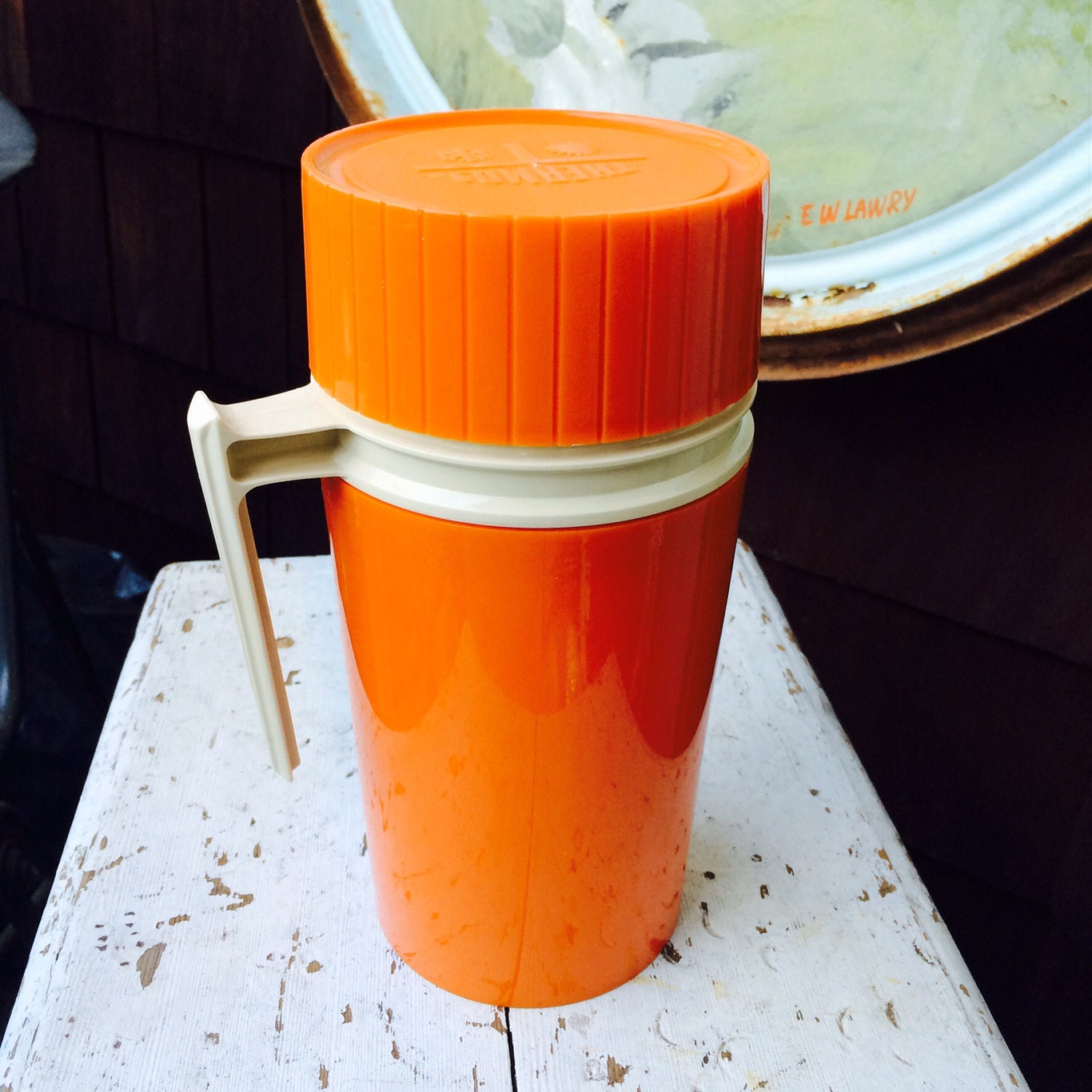 Orange Thermos Insulated Thermos Pint Soup Container 7202
