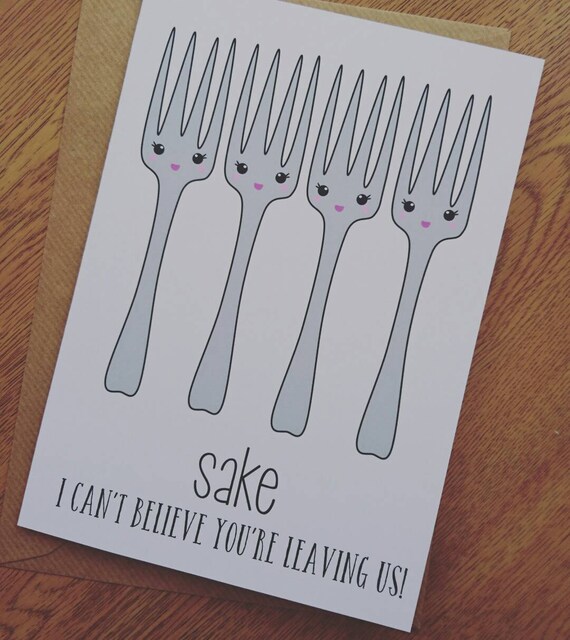funny leaving card new job best wishes card