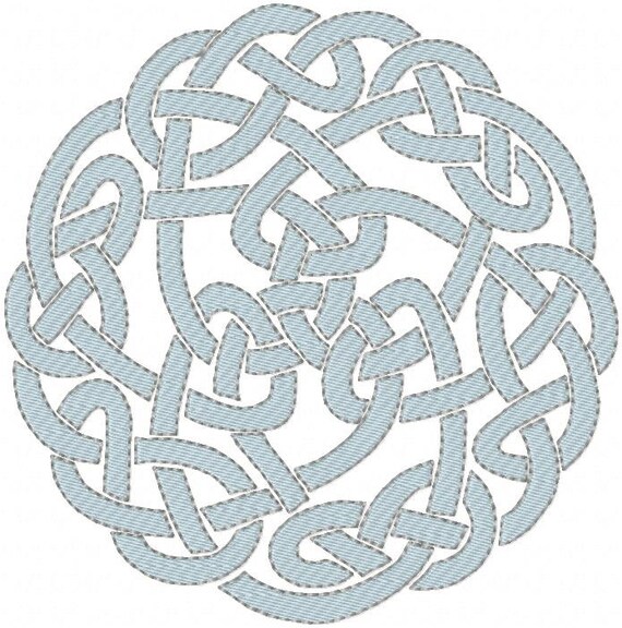 Machine Embroidery Design Celtic Knot Round by BlingSassSparkle