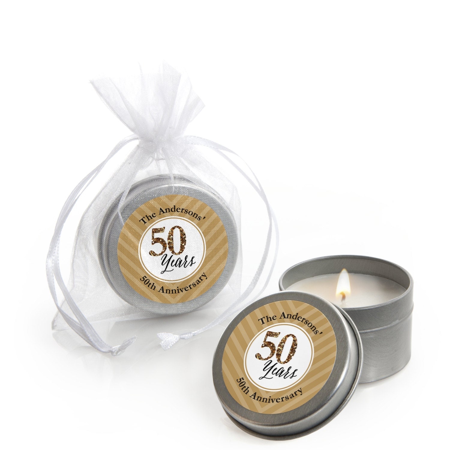 We Still Do 50th Wedding Anniversary Candle Tin Party Favors