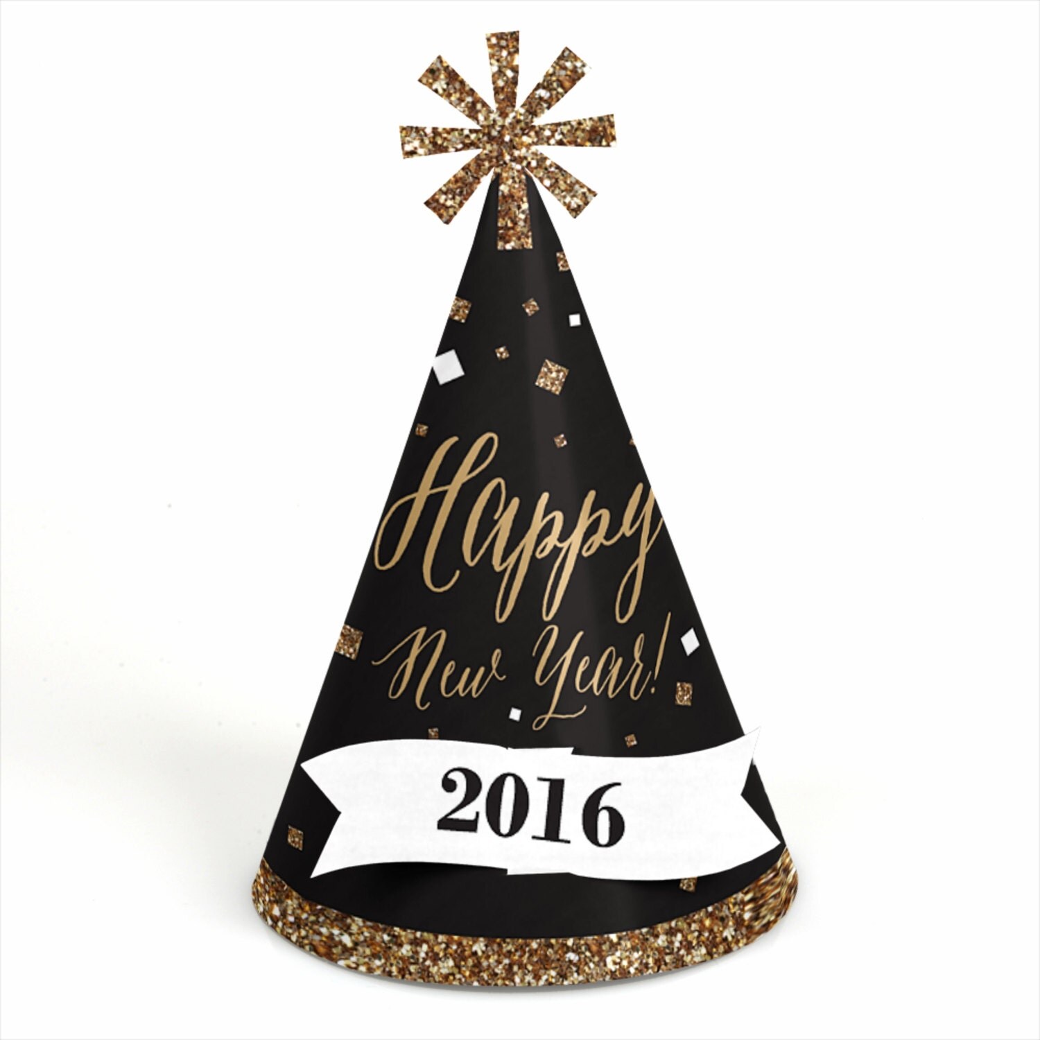 8 New Years Eve Gold Party Hats New Year's by ...