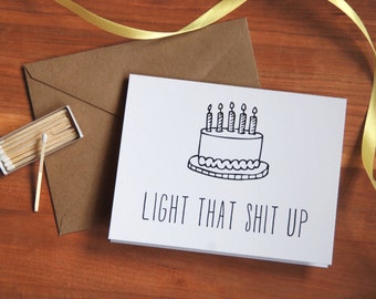 Funny Birthday Card, Happy Birthday Card, 21st birthday card.