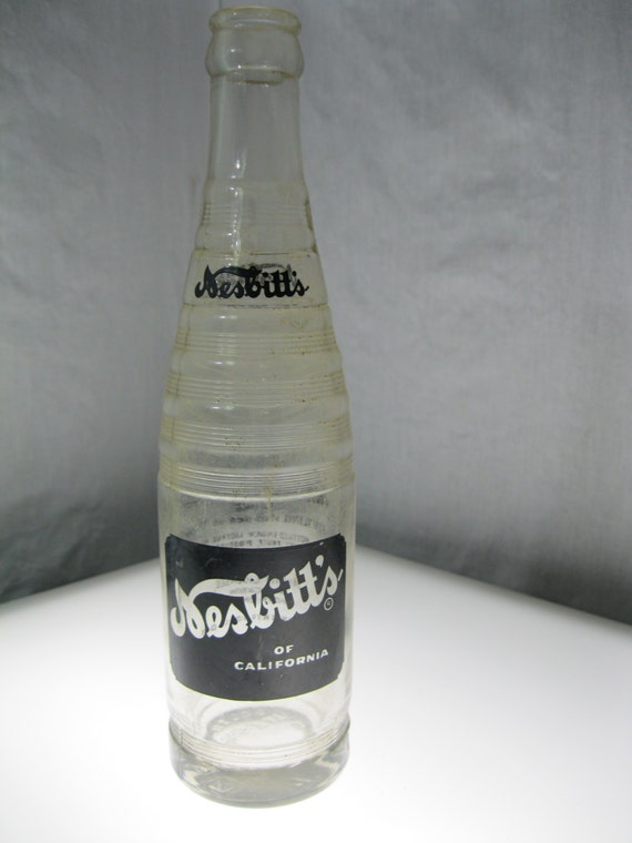Nesbitt's glass soda bottle 1950's