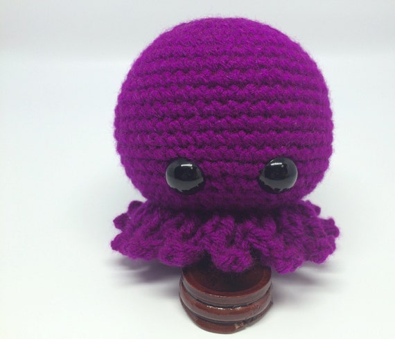 purple stuffed octopus