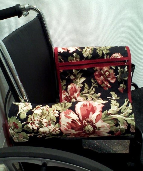Wheelchair Power Chair Walker Armrest Pouch/Bag or by ClineCovers
