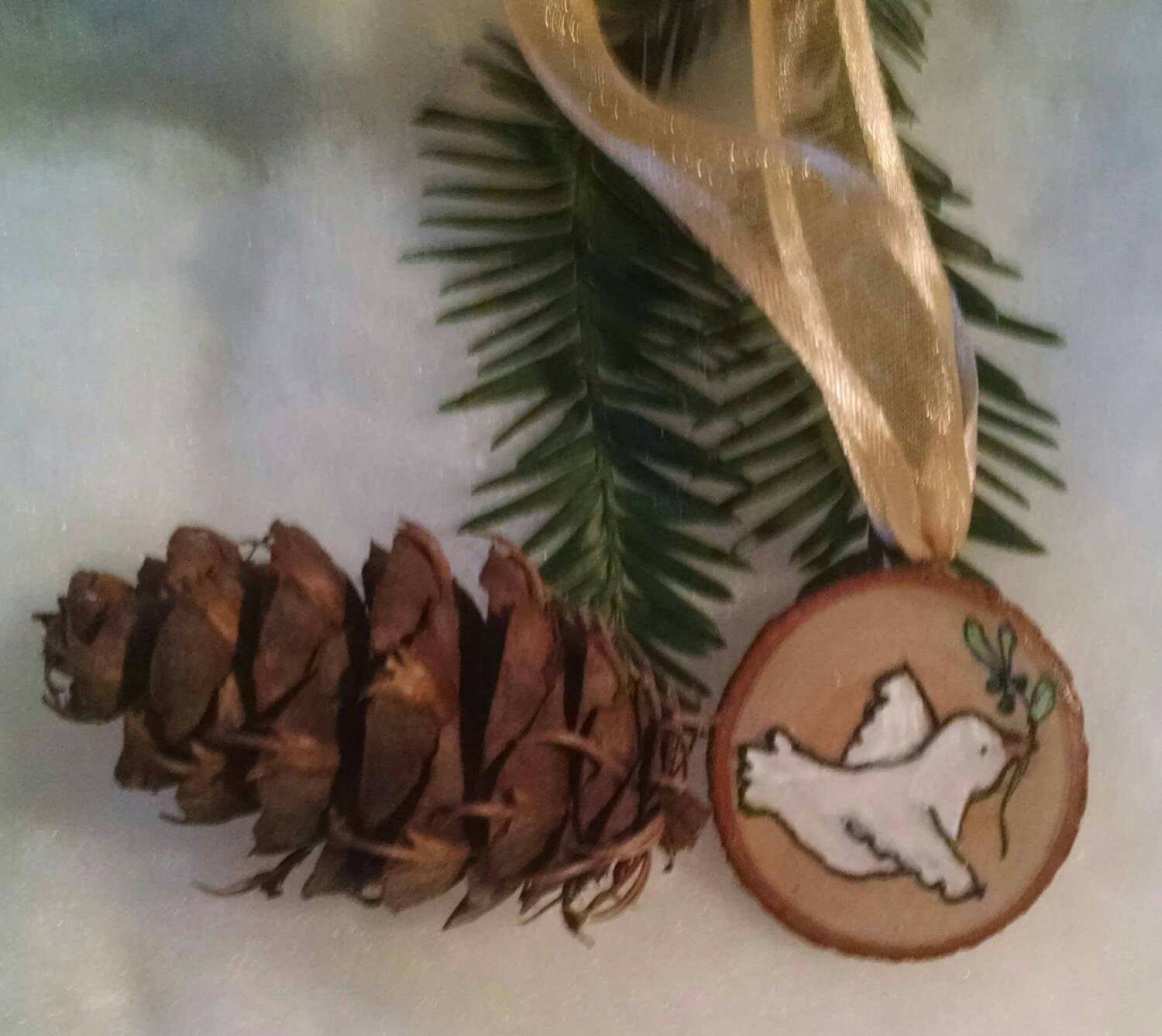 Dove ornament, peace ornament, peace dove, Christmas ornament