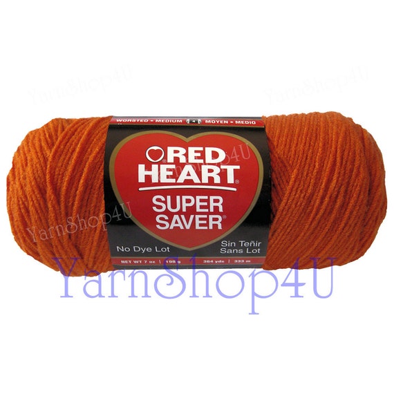 CARROT Red Heart Super Saver Pumpkin Halloween Yarn Solid