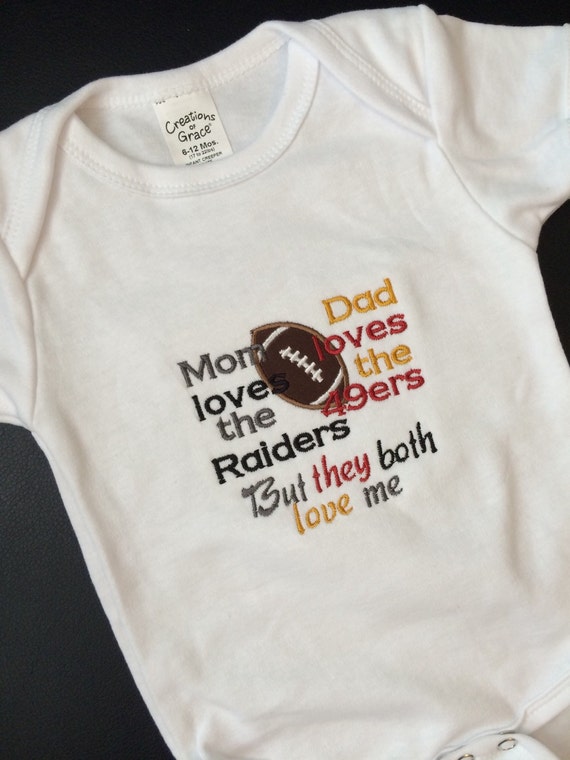 Baby Divided San Fransisco 49ers Oakland Raiders House