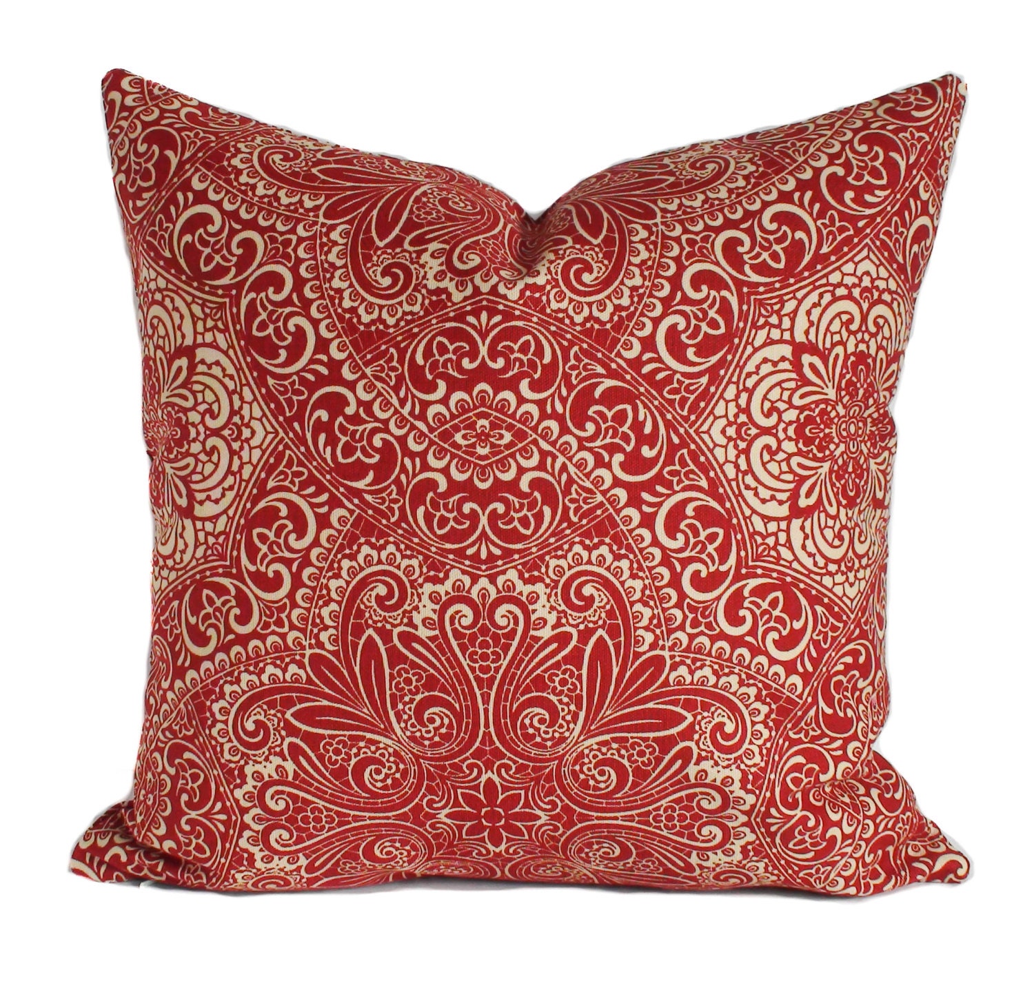 Red pillow cover Decorative pillow Red throw pillow