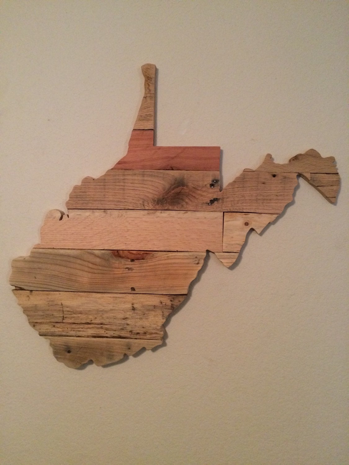 Reclaimed Wood West Virginia State Sign