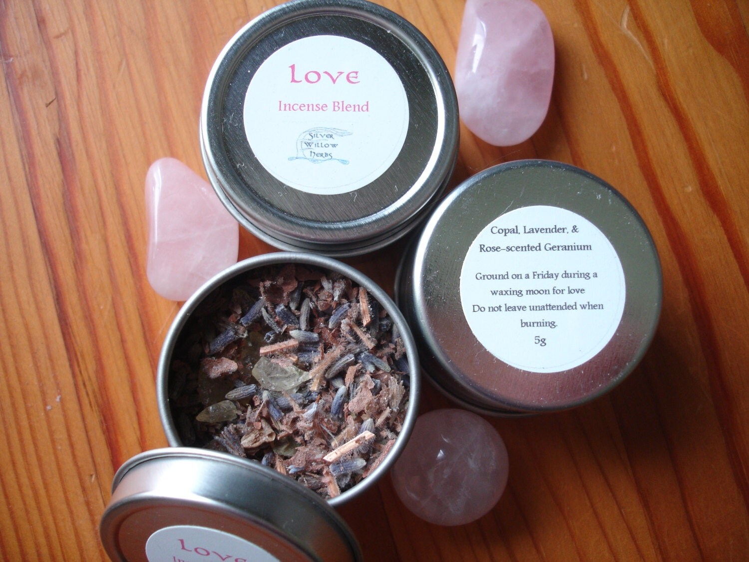 Love Incense Blend 5g by SilverWillowHerbs on Etsy