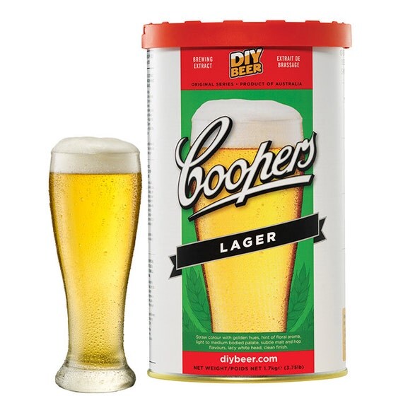Coopers Australian Lager 1.7 Kg home brew Makes 40 Pint