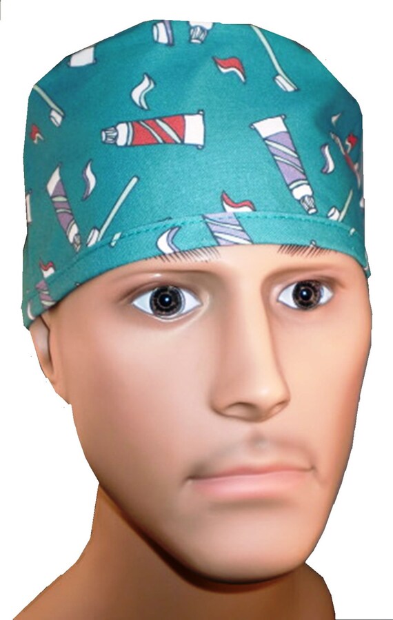 TOOTHBRUSH scrub hat SURGICAL theatre cap TOOTHPASTE teeth