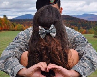 Military Air Force ABU Camo Nametape Bow