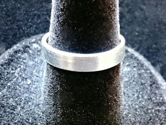 Items similar to Wide band stackable adjustable aluminum ring on Etsy