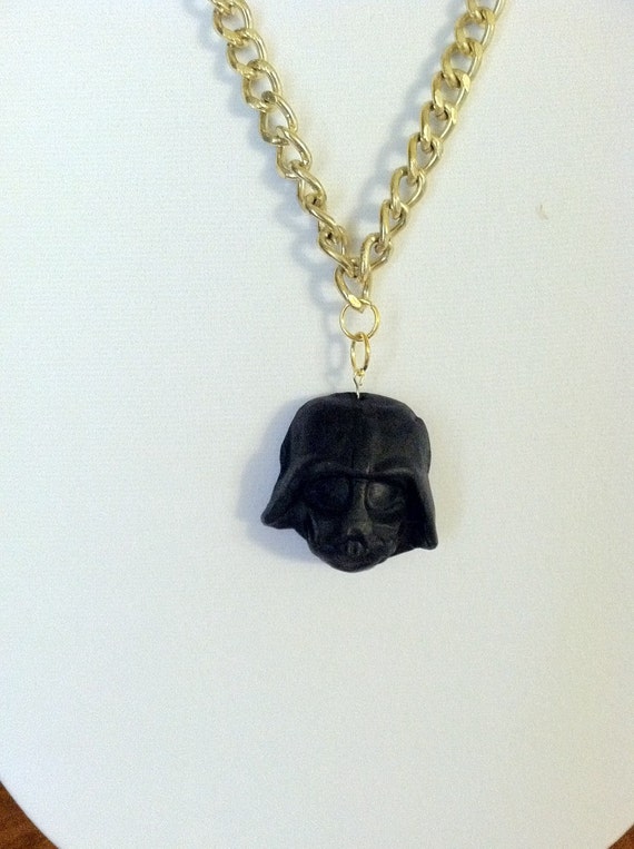 Darth Vader Gold Chain Necklace by SBJewelryBoutique on Etsy