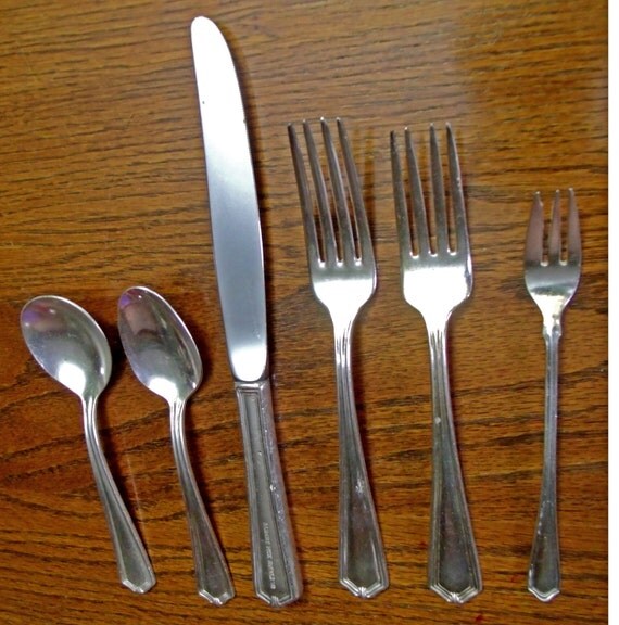 Albert Pick Hotels Vintage Silver Plate 6 piece table setting