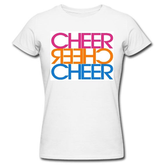 CHEER CHEER CHEER Cheerleading T-shirt by XtremeSparkle on Etsy