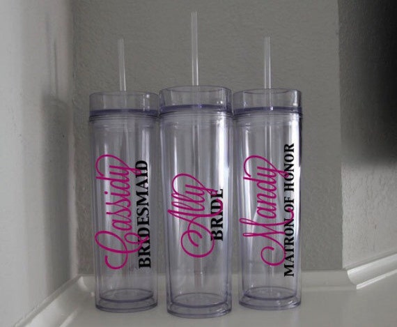 for Luncheon, gift Bride, on gifts, Bridesmaid bridesmaid bride  Groom wedding wedding Bridal   Tumblers day