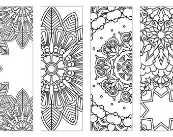 DIY Valentine's Day Bookmarks Printable Coloring Page