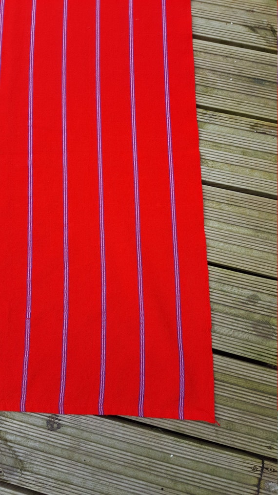 Kenyan Masai Mara traditional Red fabric Throw Blanket