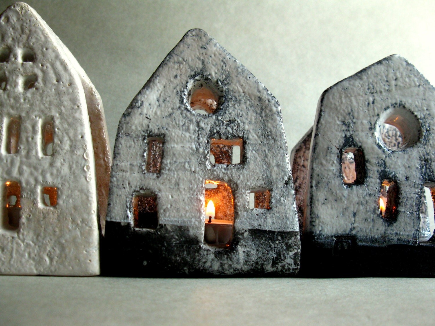 Ceramic house light Christmas decor by Mudrenko on Etsy