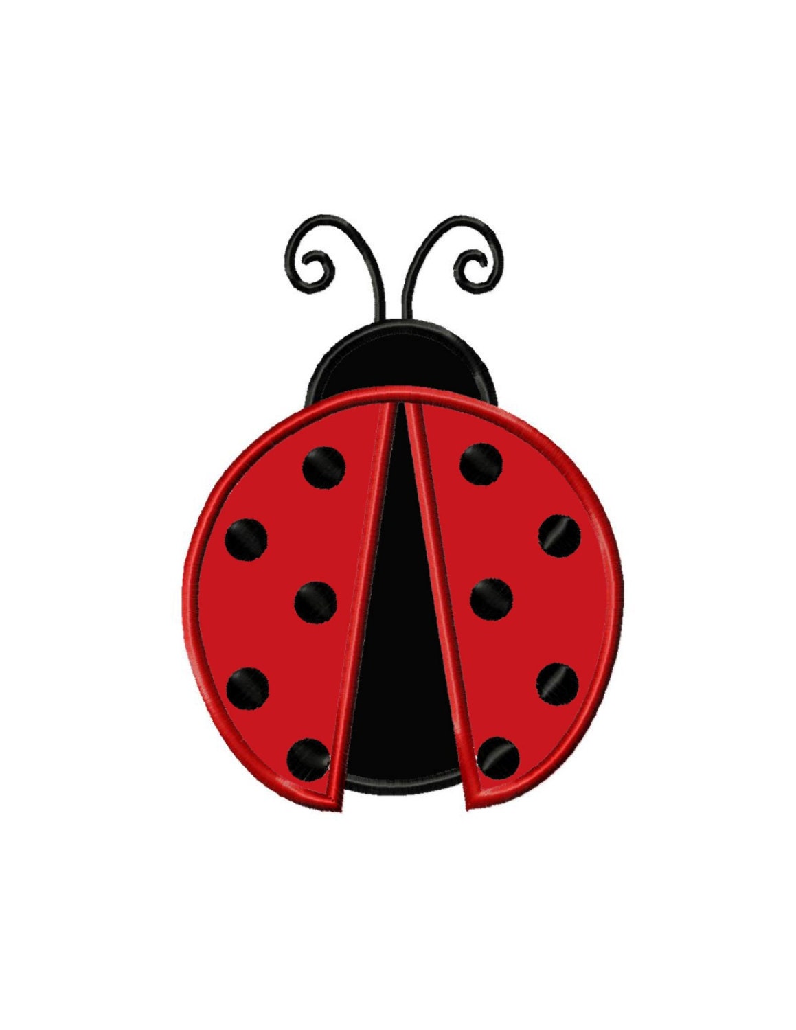 Ladybug...Applique Machine Embroidery DESIGN NO. 164