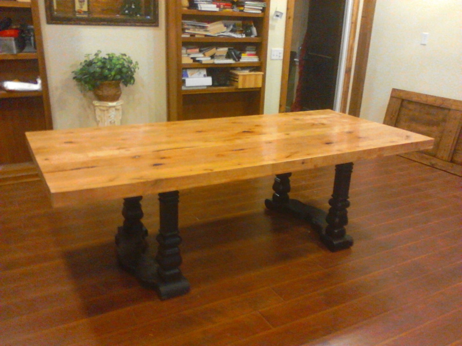 alder wood dining room table