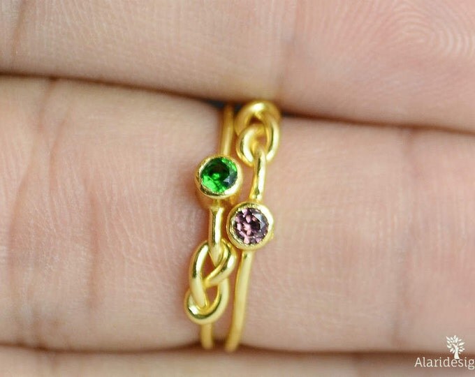 Grab 3 14k Gold Filled Infinity Ring, Gold Filled Ring, Stackable Rings, Mother Ring, Birthstone Ring, Gold Infinity Ring, Gold Knot Ring