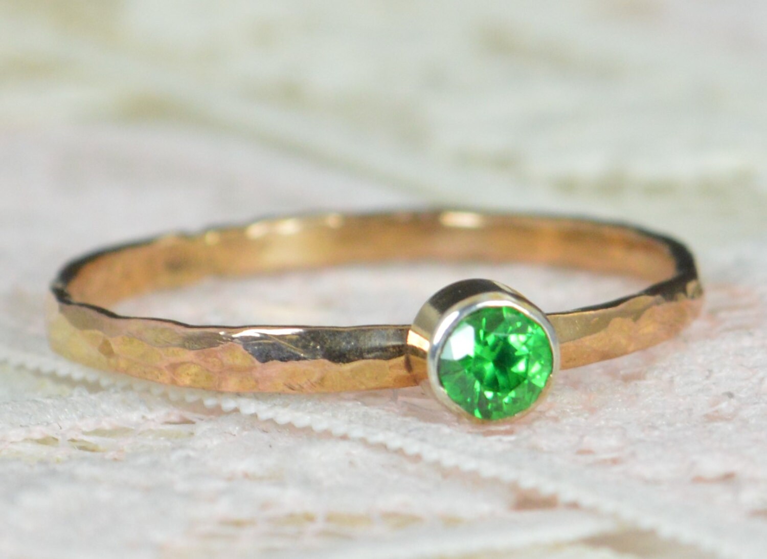 emerald engagement ring 14k rose gold emerald wedding ring set rustic wedding ring set may birthstone solid 14k emerald ring - Rustic Wedding Rings emerald engagement ring 14k rose gold emerald wedding ring set rustic wedding ring set may birthstone solid 14k emerald ring - Rustic Wedding Rings