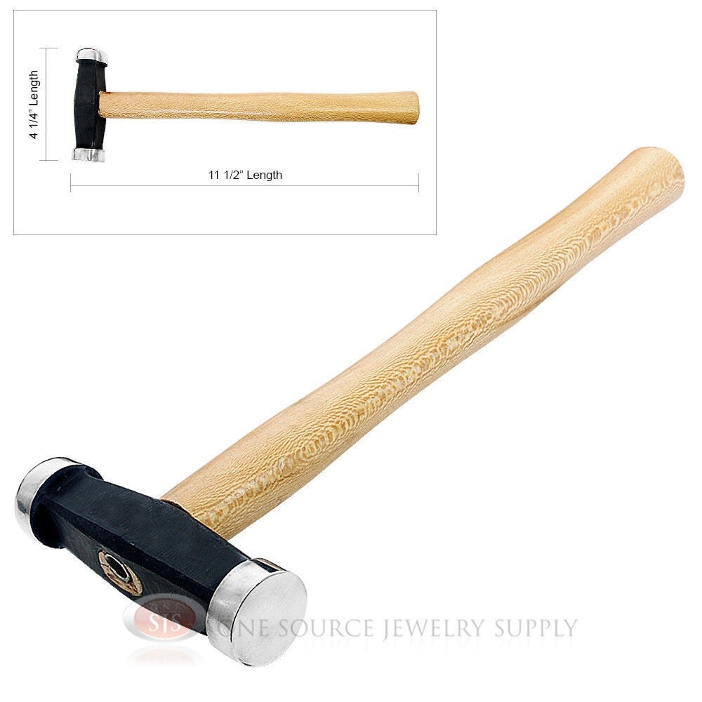 Jewelers Embossing Hammer 11 1/2 Domed Rounded Detail