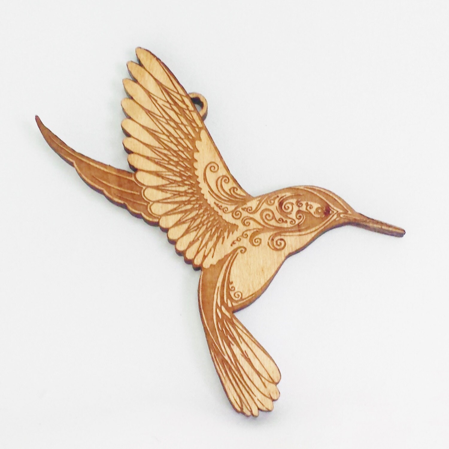 Hummingbird Christmas Ornament Wooden Hummingbird Wood