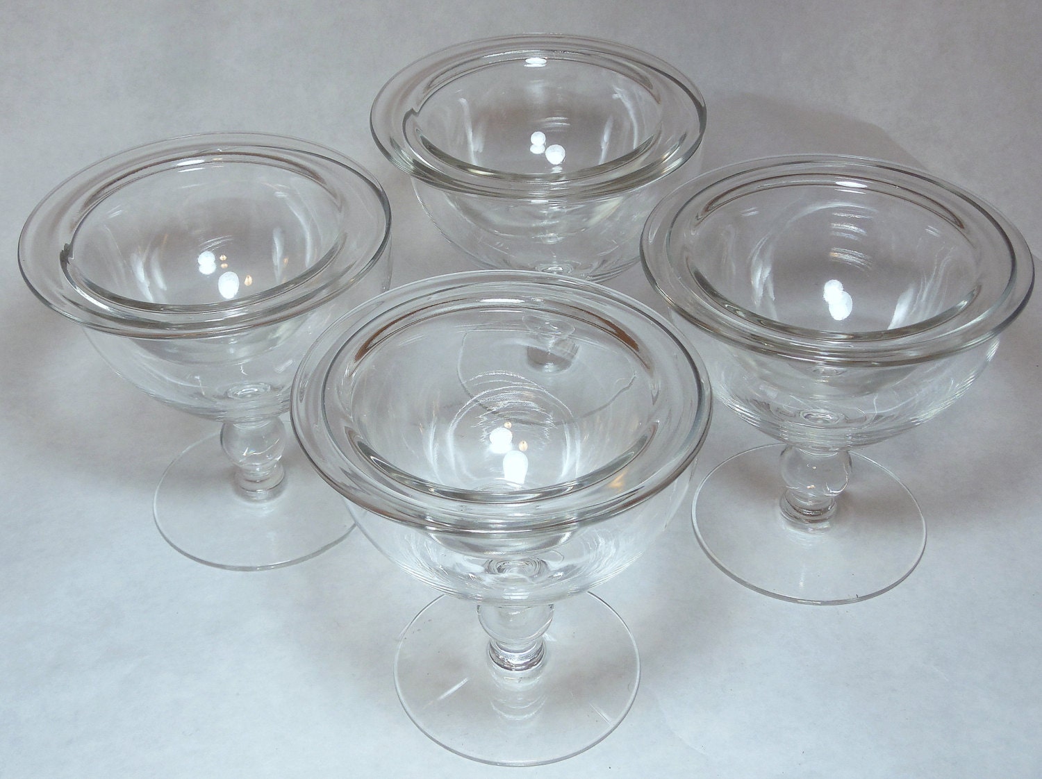 Four Vintage Shrimp Cocktail Glasses By Atticliving On Etsy