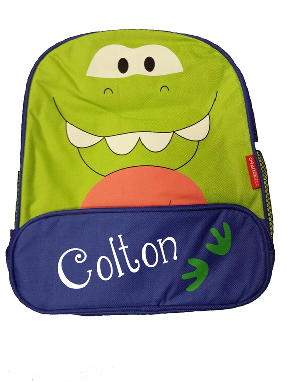 Items similar to Personalized Dinosaur Toddler Backpack. Personalized