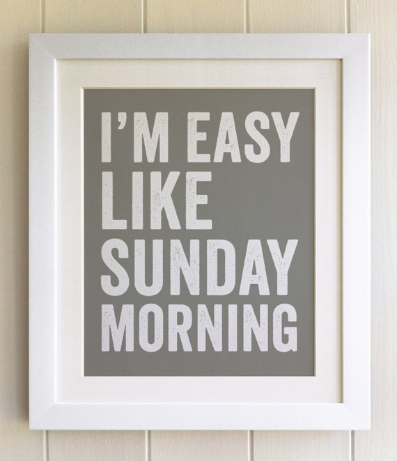 FRAMED Lyrics Print Faith no More Easy Like Sunday morning