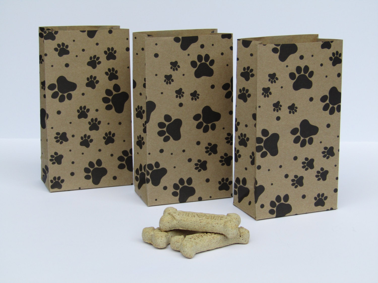 Kraft Brown Dog Treat Bag Brown Paper by Lovelyhandscrafts on Etsy